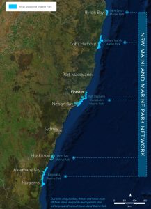 Port Stephens marine park map